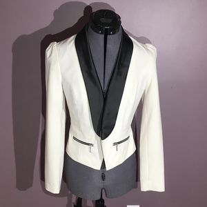 Candie's Ivory and Black Blazer